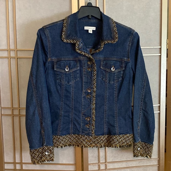 Beautiful denim jacket, Coldwater Creek, women’s size 14 - Picture 1 of 6